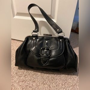 Brand new Nine West black pleather shoulder bag